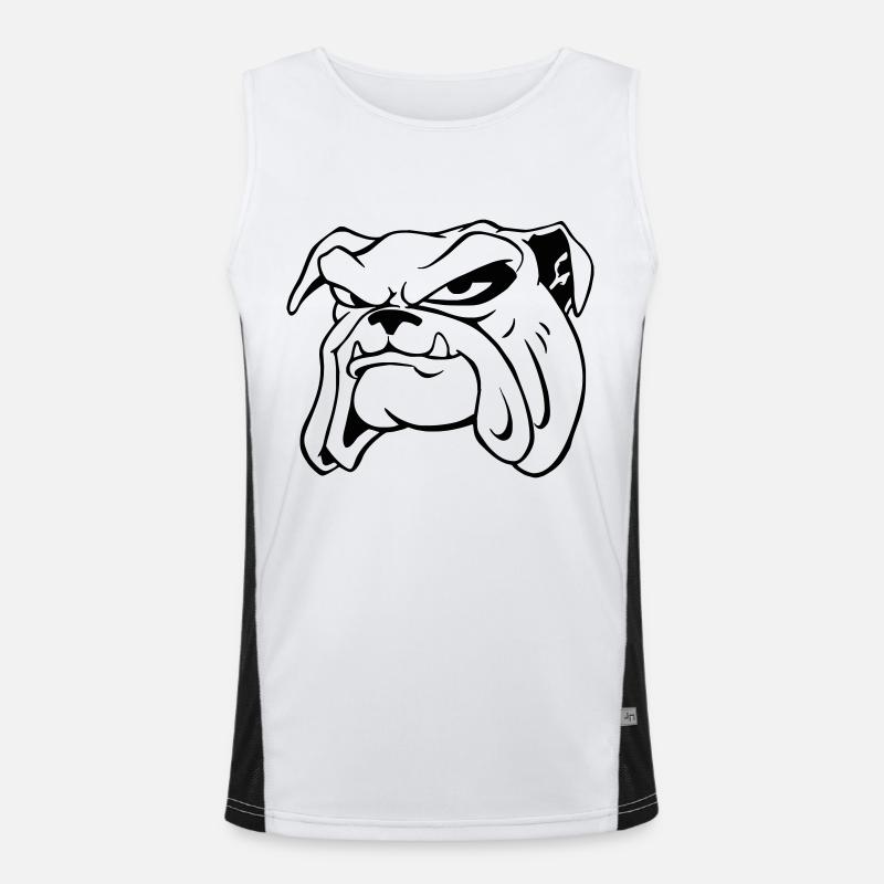 pet dog Men's Functional Contrast Tank Top 