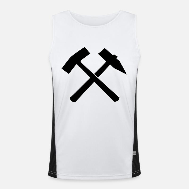 Hammer Schlägel Funktionelles Kontrast-Tank Top für Männer 
