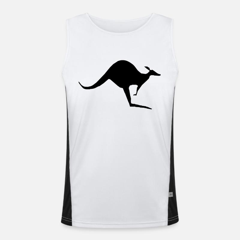 single kangaroo Funktionelles Kontrast-Tank Top für Männer 