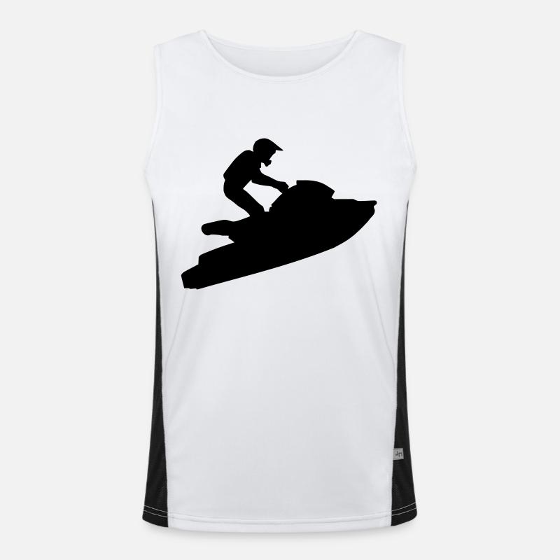 Jetski Funktionelles Kontrast-Tank Top für Männer 