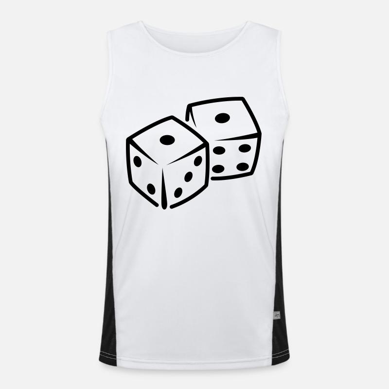 dices Men's Functional Contrast Tank Top 