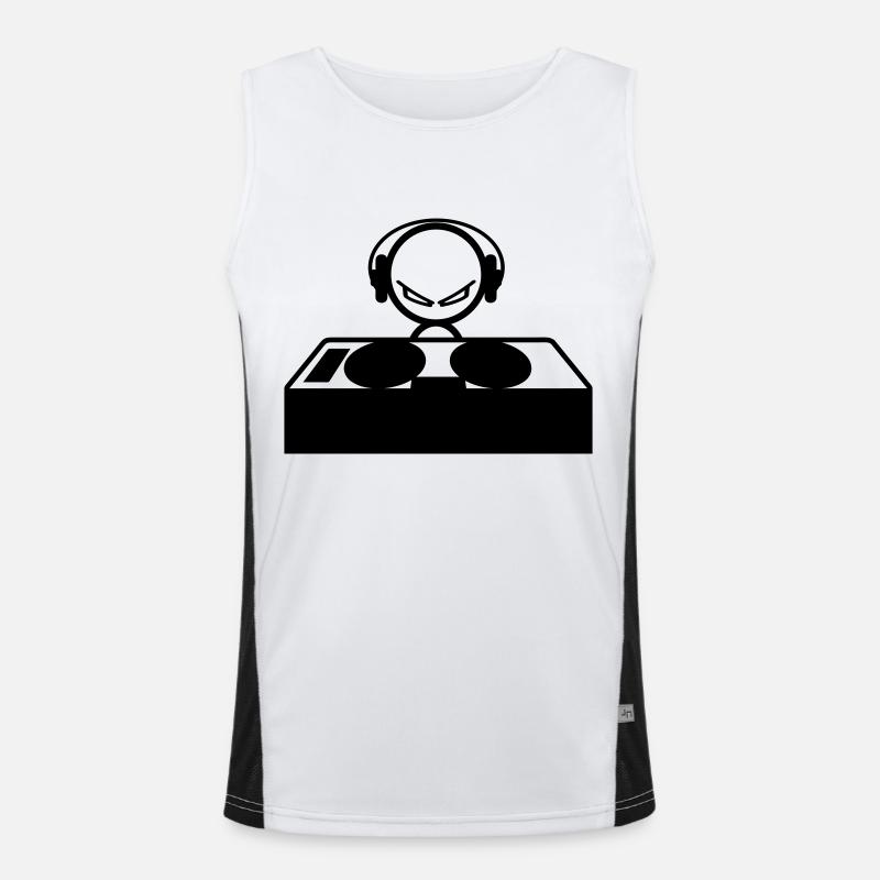 discjockey Funktionelles Kontrast-Tank Top für Männer 