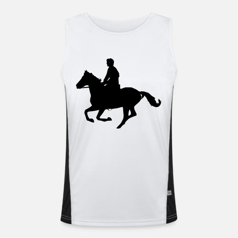 cheval au galop Débardeur respirant contrasté Homme 