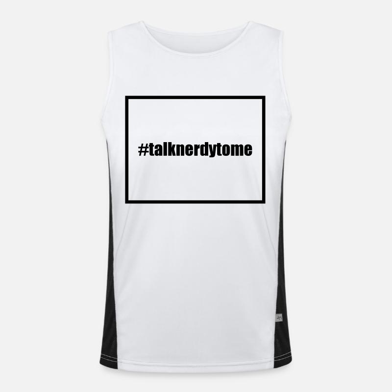 Talk Nerdy Men's Functional Contrast Tank Top 