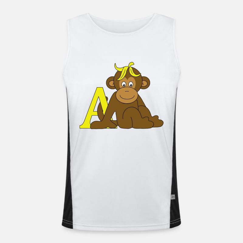 Affe mit A Funktionelles Kontrast-Tank Top für Männer 
