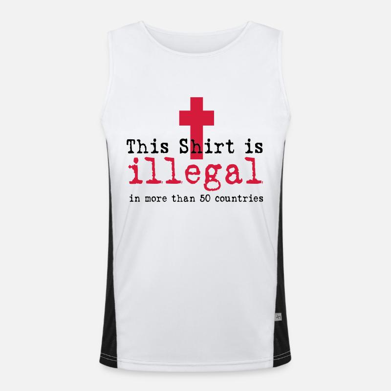 ILLEGAL Funktionelles Kontrast-Tank Top für Männer 