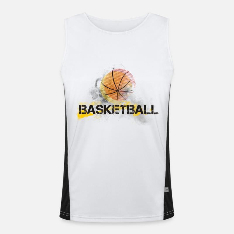 basketball-basket-effect Men's Functional Contrast Tank Top 