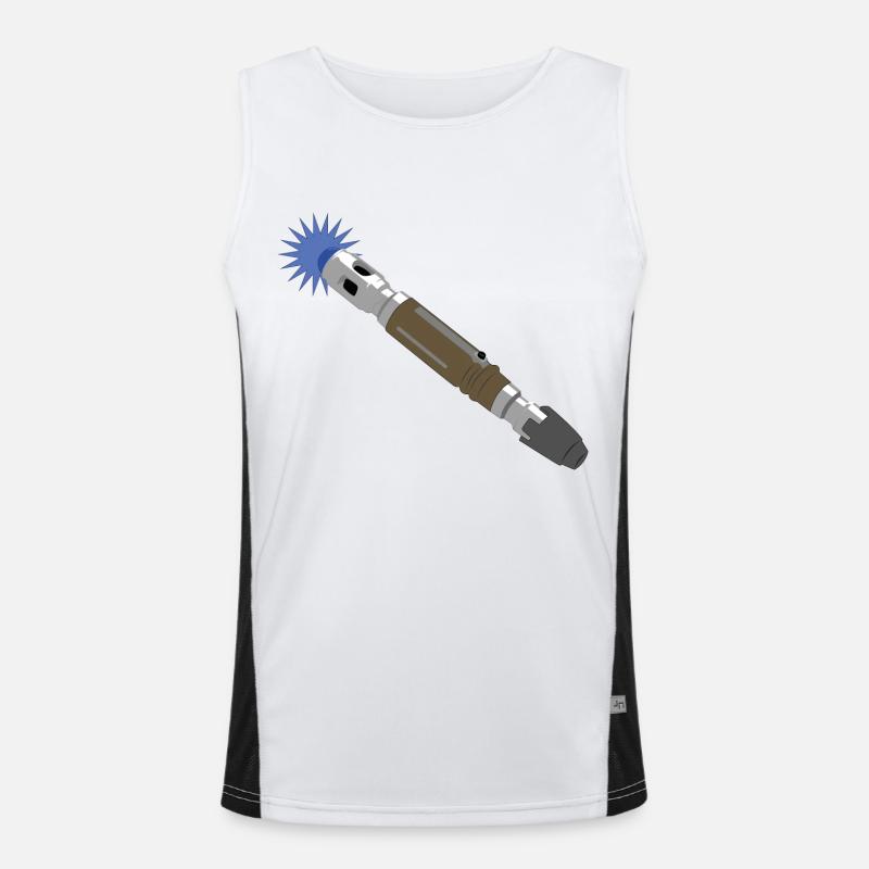 Sonic screwdriver Men's Functional Contrast Tank Top 