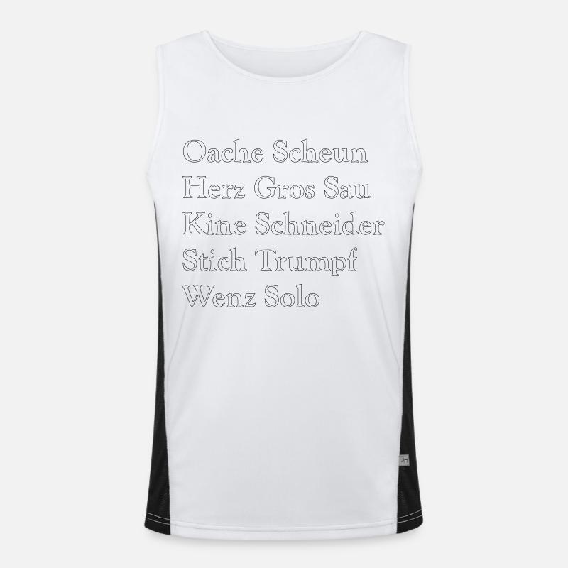 Schafkopf Funktionelles Kontrast-Tank Top für Männer 