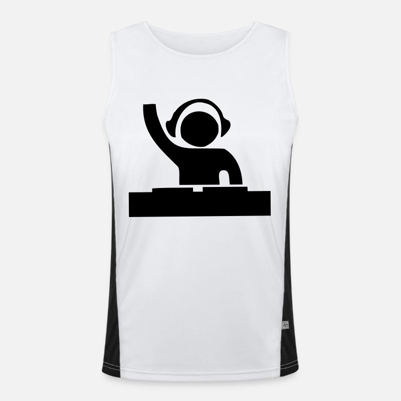 Dj Funktionelles Kontrast-Tank Top für Männer 