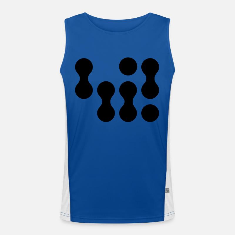 42 (weißer Text) EPS Funktionelles Kontrast-Tank Top für Männer 