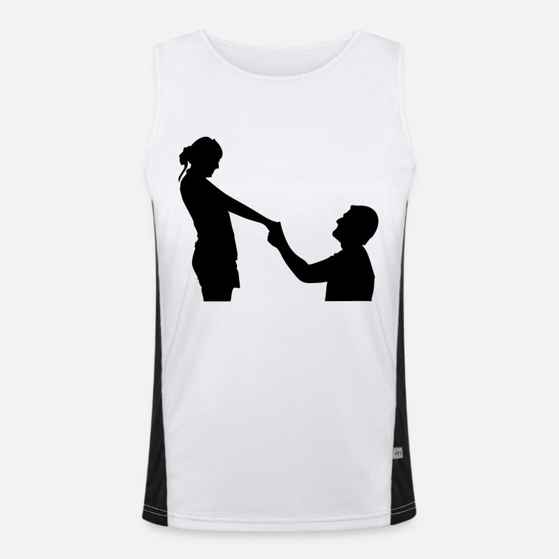 Antrag Funktionelles Kontrast-Tank Top für Männer 