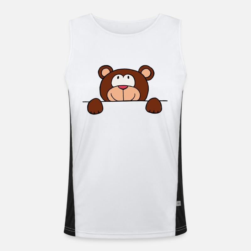 Teddy Funktionelles Kontrast-Tank Top für Männer 