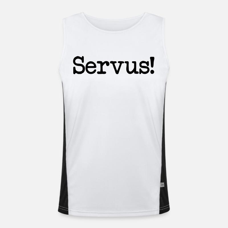 Servus! Funktionelles Kontrast-Tank Top für Männer 