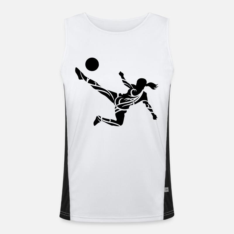 Soccer female de Funktionelles Kontrast-Tank Top für Männer 