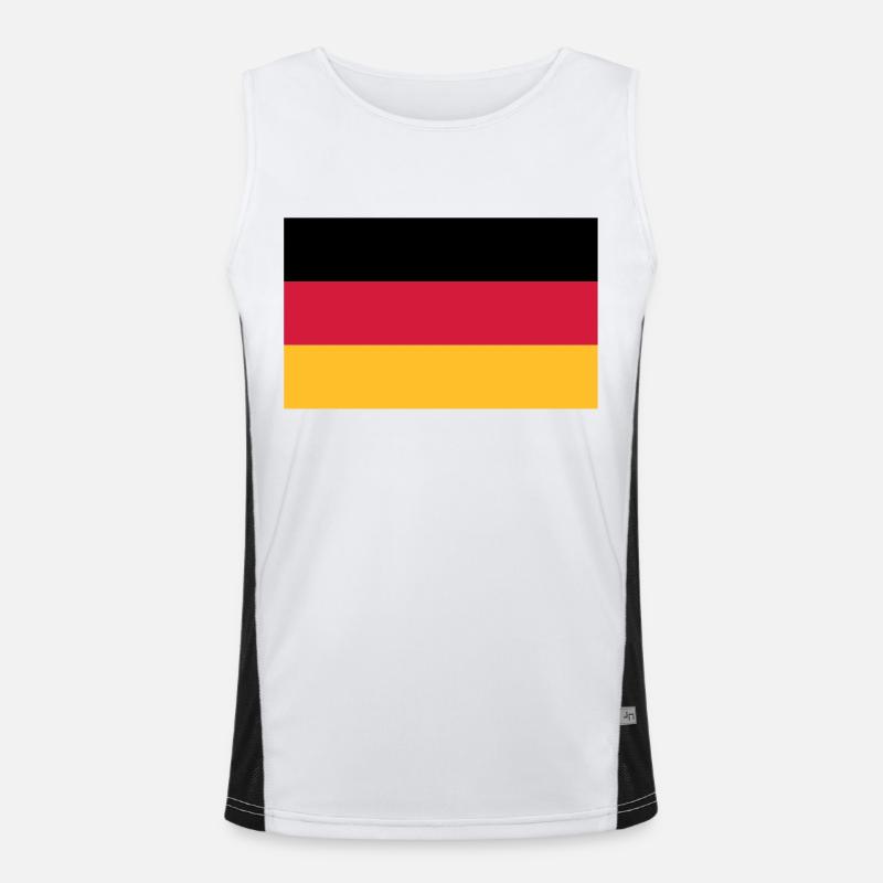 flag_german Débardeur respirant contrasté Homme 