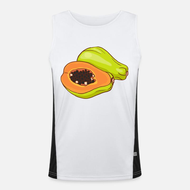 Papaya Melon Tree Papaya Tree Men's Functional Contrast Tank Top 