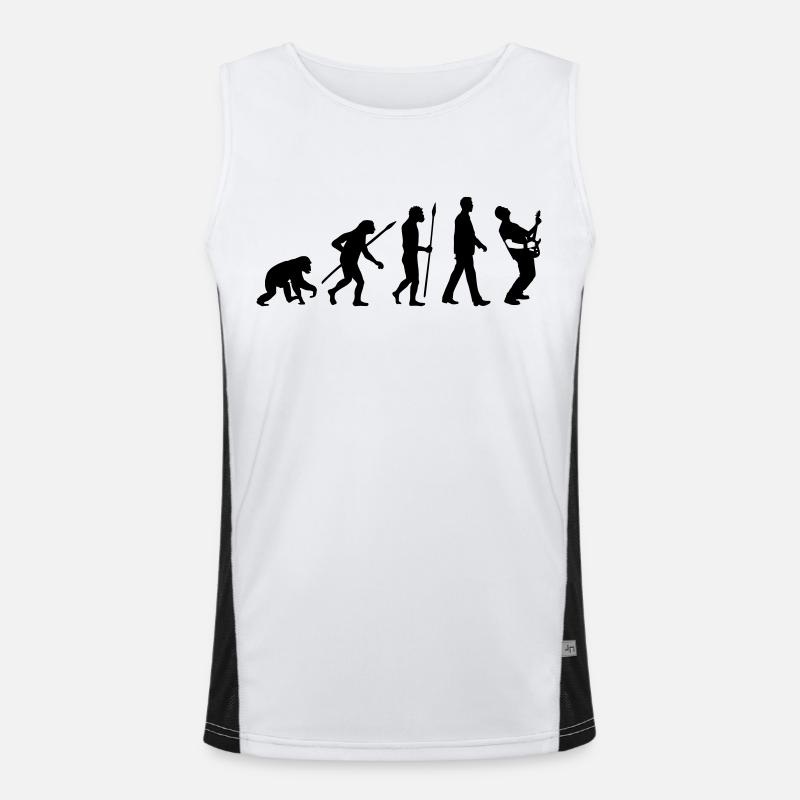 evolution_rocks_032012_l1c - Men's Functional Contrast Tank Top  - white/black