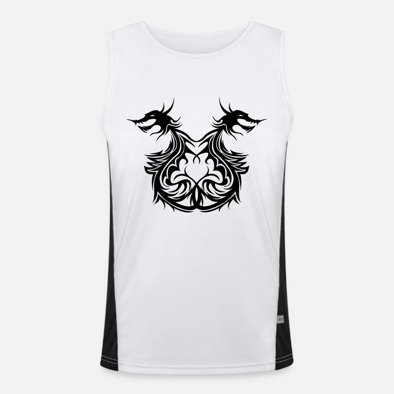 drachen Funktionelles Kontrast-Tank Top für Männer 