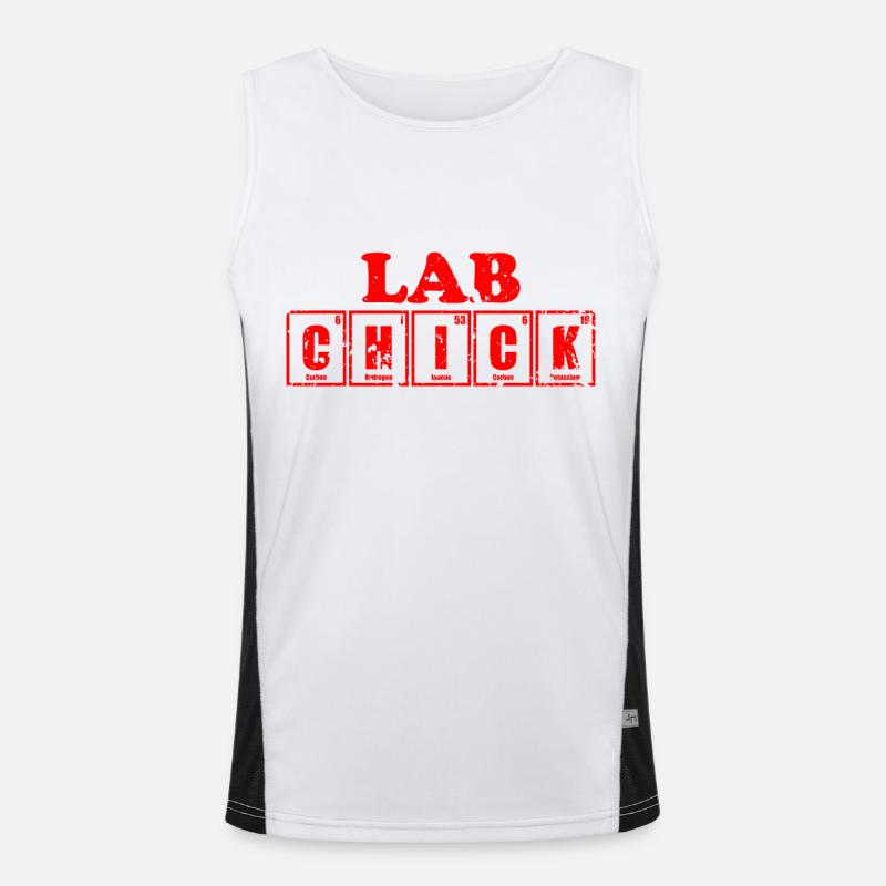 chem. Elemente Funktionelles Kontrast-Tank Top für Männer 
