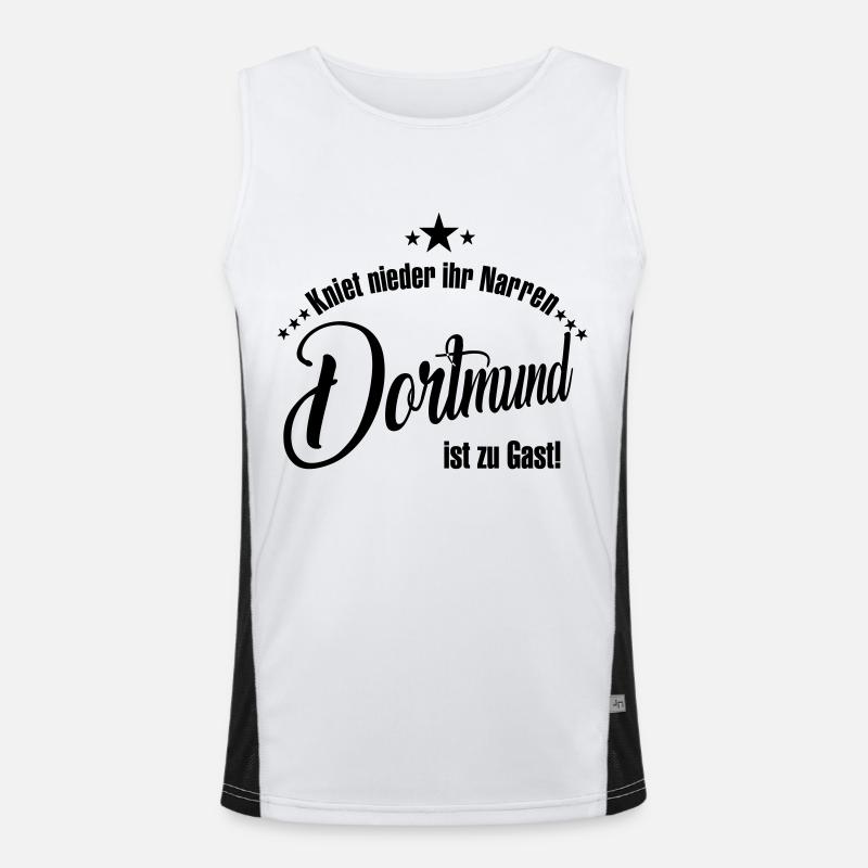 Dortmund Funktionelles Kontrast-Tank Top für Männer 