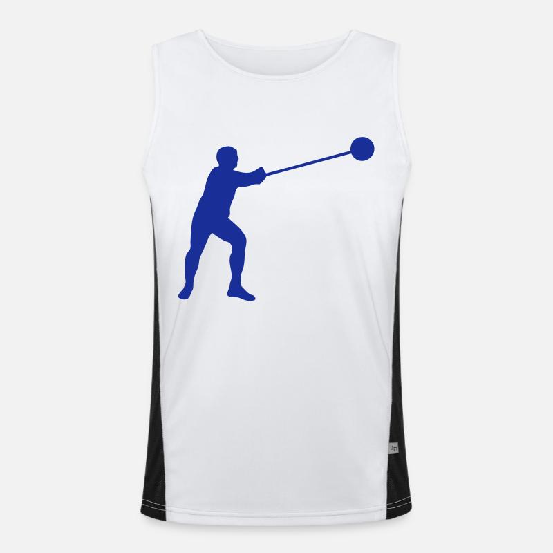 lancer marteau athlete silhouette2 Débardeur respirant contrasté Homme 