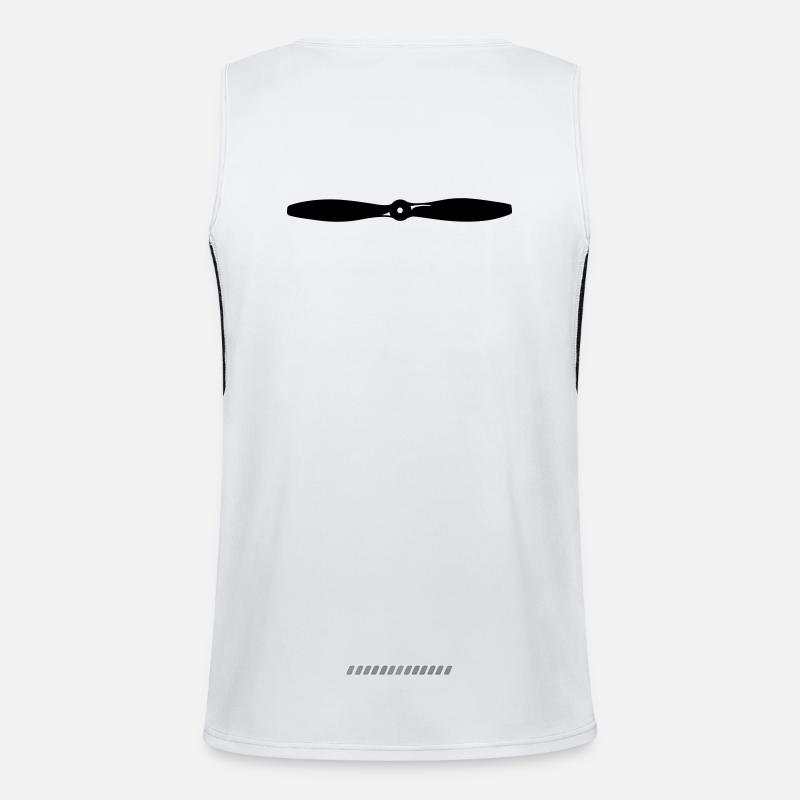 model pilot Funktionelles Kontrast-Tank Top für Männer 