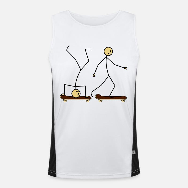 Skateboard Fun Débardeur respirant contrasté Homme 