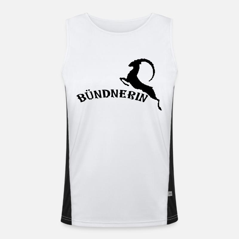 Bündnerin Funktionelles Kontrast-Tank Top für Männer 