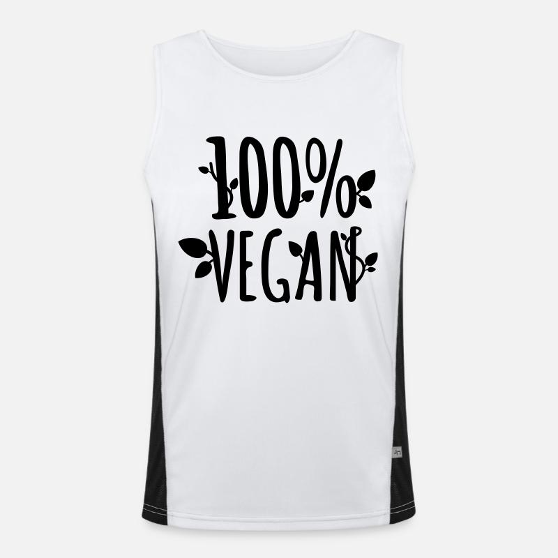 100 pc vegan Débardeur respirant contrasté Homme 