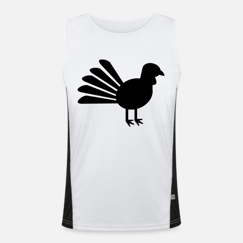 Truthahn Funktionelles Kontrast-Tank Top für Männer 