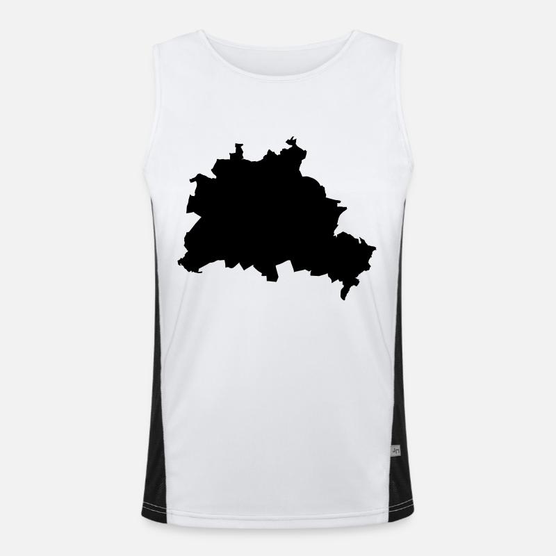 Berlin Funktionelles Kontrast-Tank Top für Männer 