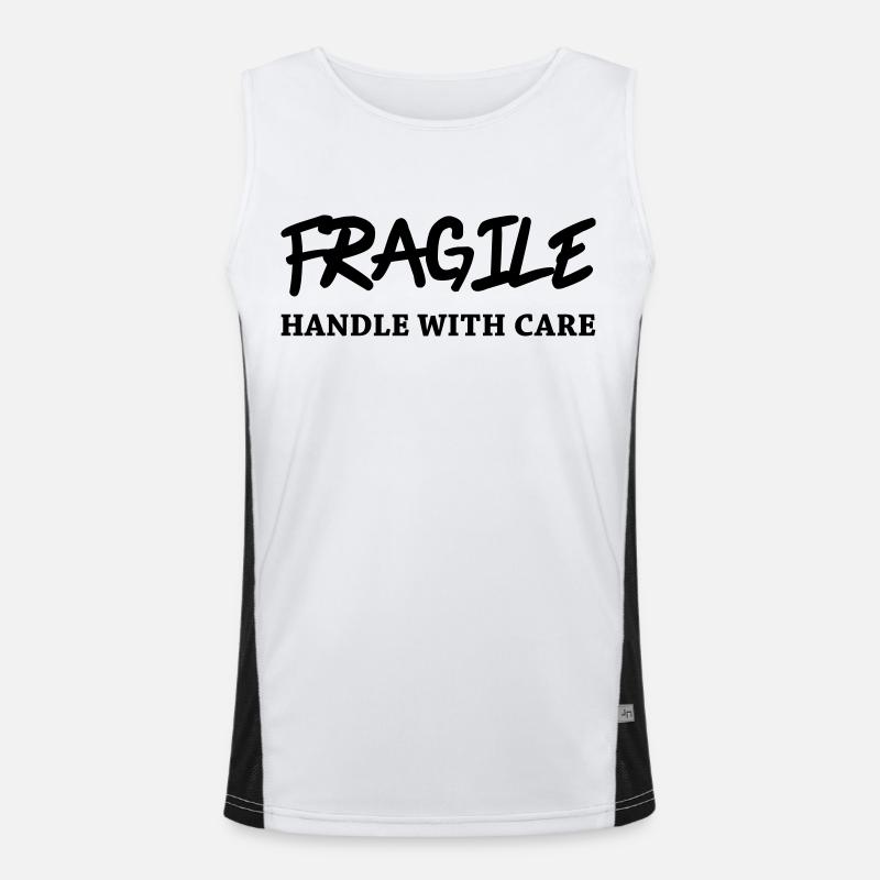 Fragile - Handle with care Men's Functional Contrast Tank Top 
