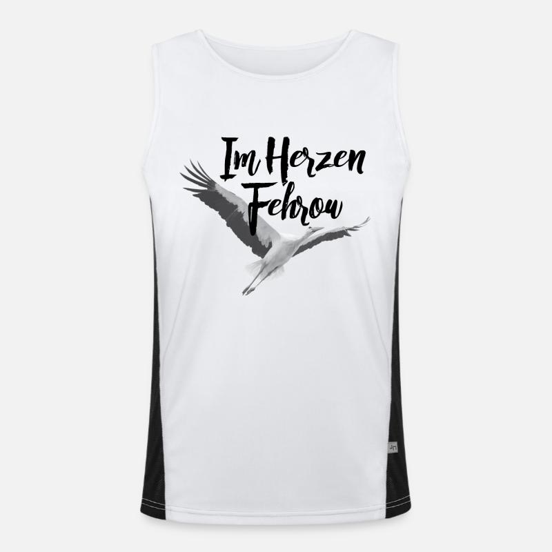 Im Herzen Fehrow Funktionelles Kontrast-Tank Top für Männer 