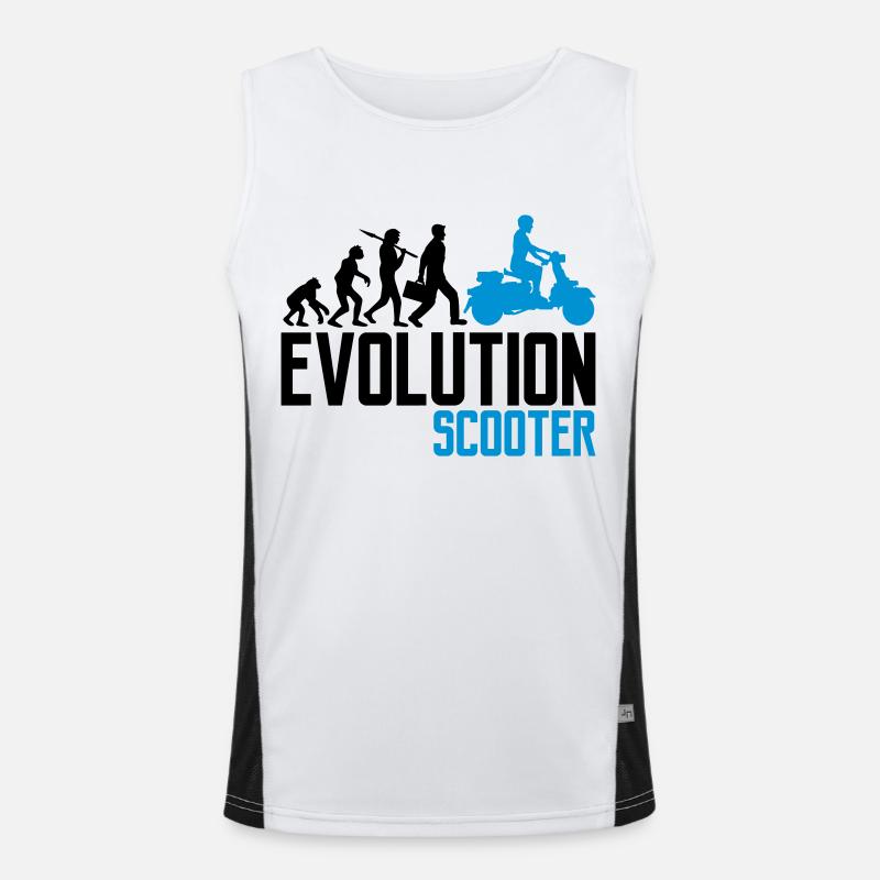 motor evolution elektroroller clipart elek Funktionelles Kontrast-Tank Top für Männer 