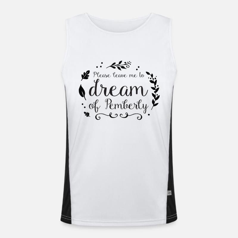 Bitte lassen Sie mich von Pemberley (Mr Darcy) träumen Funktionelles Kontrast-Tank Top für Männer 