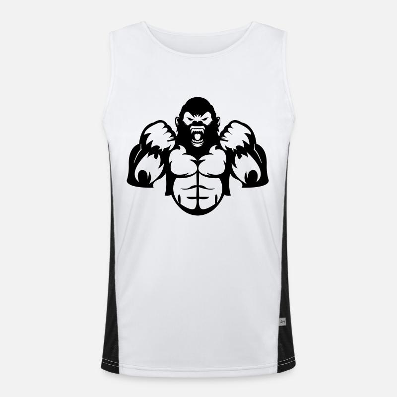 gorilla_01 Funktionelles Kontrast-Tank Top für Männer 
