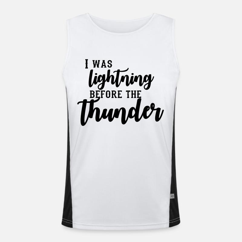 I Was Lightning Before The Thunder Débardeur respirant contrasté Homme 