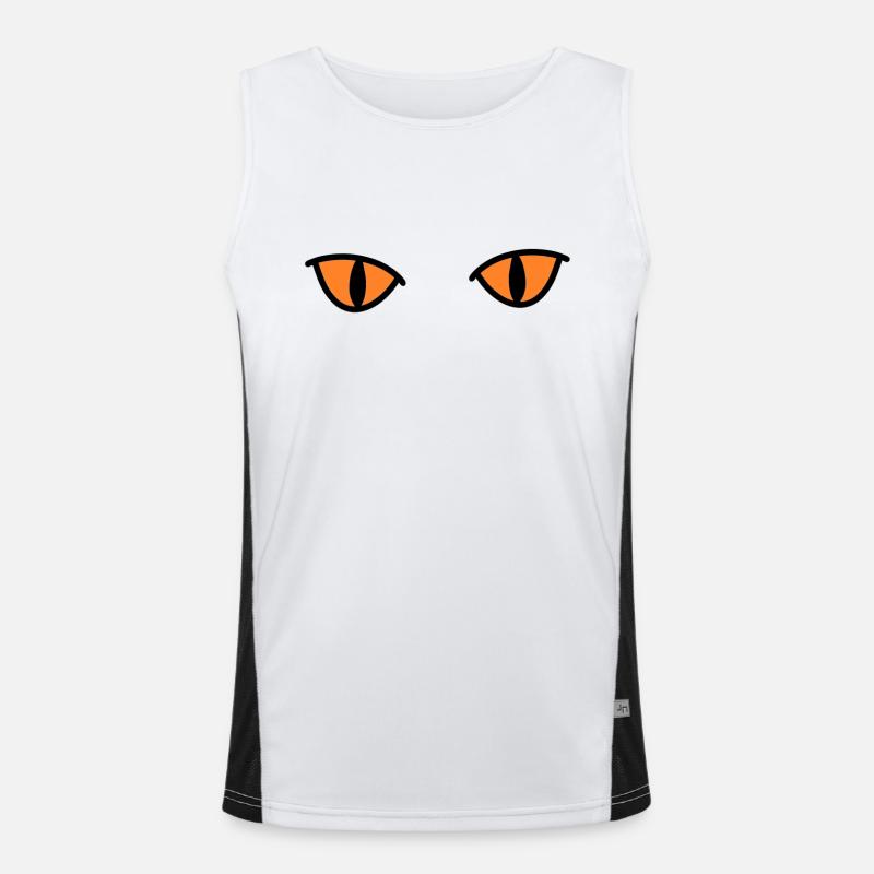 Yeux de chat Yeux de chat Yeux de chat Débardeur respirant contrasté Homme 