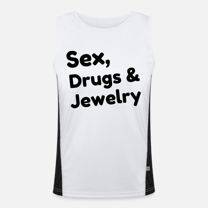 Juwelier / Gem / Diamant / Edelstein Funktionelles Kontrast-Tank Top für Männer 