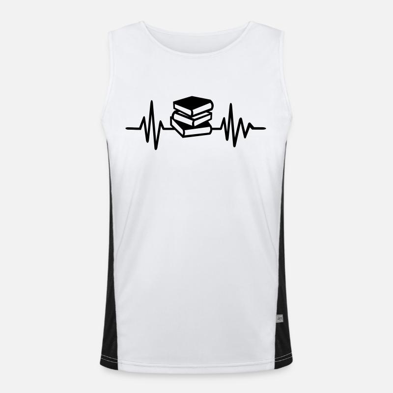Bücher Funktionelles Kontrast-Tank Top für Männer 