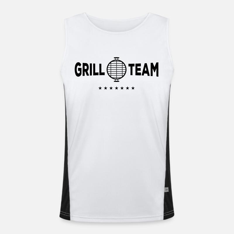 grill team Funktionelles Kontrast-Tank Top für Männer 