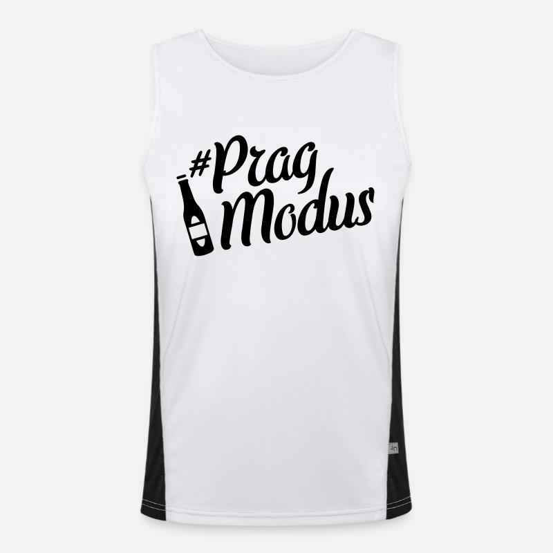prag beer modus Funktionelles Kontrast-Tank Top für Männer 