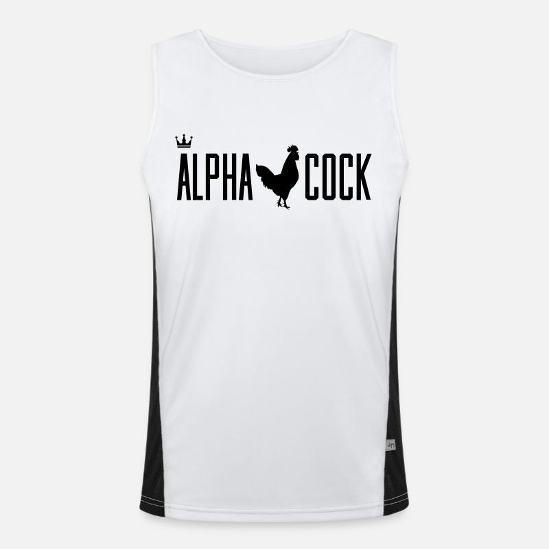 hahn alpha cock Men's Functional Contrast Tank Top 