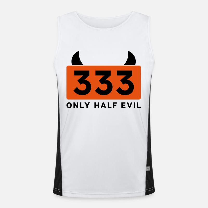 333 ONLY HALF EVIL Men's Functional Contrast Tank Top 