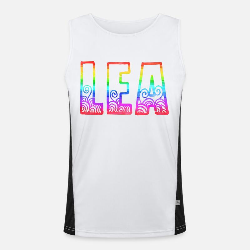lea rs regenbogen Funktionelles Kontrast-Tank Top für Männer 