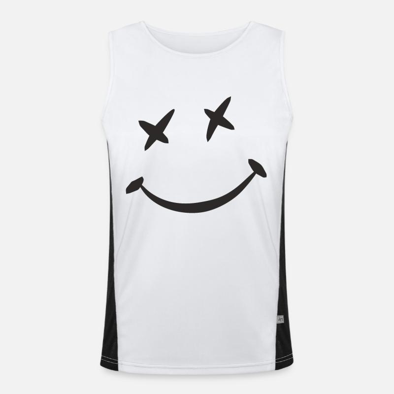 Cara sonriente Débardeur respirant contrasté Homme 