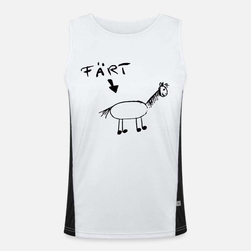 Färt Funktionelles Kontrast-Tank Top für Männer 