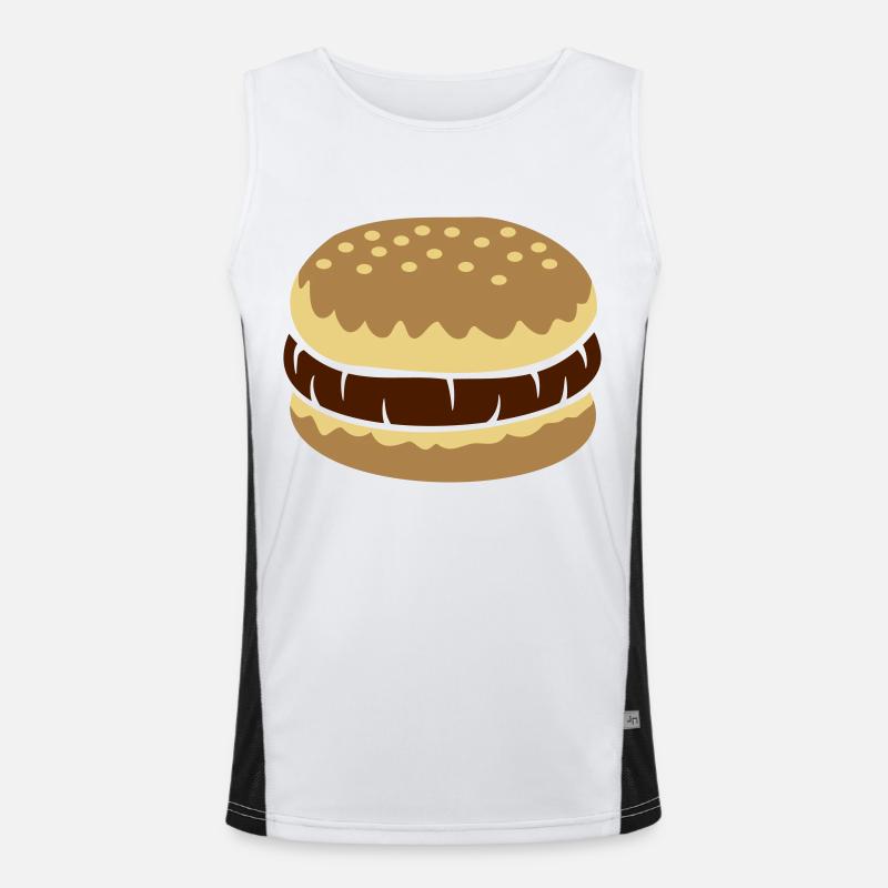 Favourite dish Cheeseburger Comic Men's Functional Contrast Tank Top 