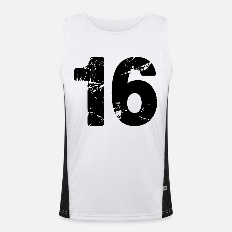 16 Men's Functional Contrast Tank Top 